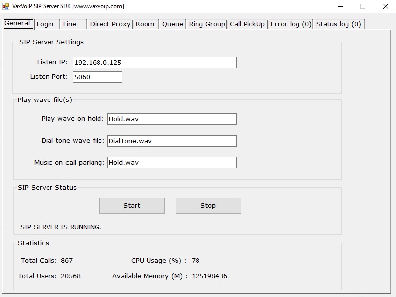 VaxVoIP SIP Server SDK 5.2.0 full